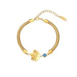 Love Blue Eyes Bracelet Factory - Wholesale Titanium Steel Snake Bone Chain