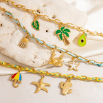 Ocean Style Bracelet Factory - Vintage Wholesale DIY Fruit Series 18K Gold