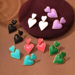 Heart Pendant Earrings Supplier - Trendy Wholesale Simple 18K Gold Plated