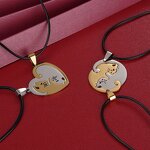 Couple Necklace Manufacturer - Vintage Heart Stainless Steel Fashion Jewelry