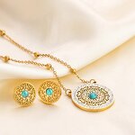 Tree of Life Jewelry Set Factory - 18K Gold Plated Hollowed Out Necklace Set