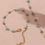 Turquoise Choker Manufacturer - Unisex 18K PVD Gold Plated Vintage Stainless