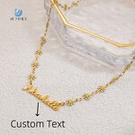 Name Necklace Factory - Personalized Custom English Letter Daisy Chain