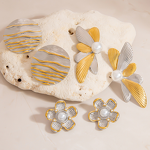 Flower Butterfly Earring Manufacturer - Trend Personalized 18K Gold Plated Non Fading