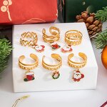 Christmas Charm Supplier - Christmas Style 18K Gold Plated Stainless Steel