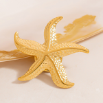 Starfish Brooch Factory - Summer Ocean Beach Waterproof 18K Gold Plated