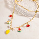 Strawberry Pendant Necklace Supplier - Trend Wholesale Creative Fine 18K Gold