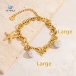Ocean Bracelet Factory - Vintage Wholesale Zircon 18K Gold Plated for Women