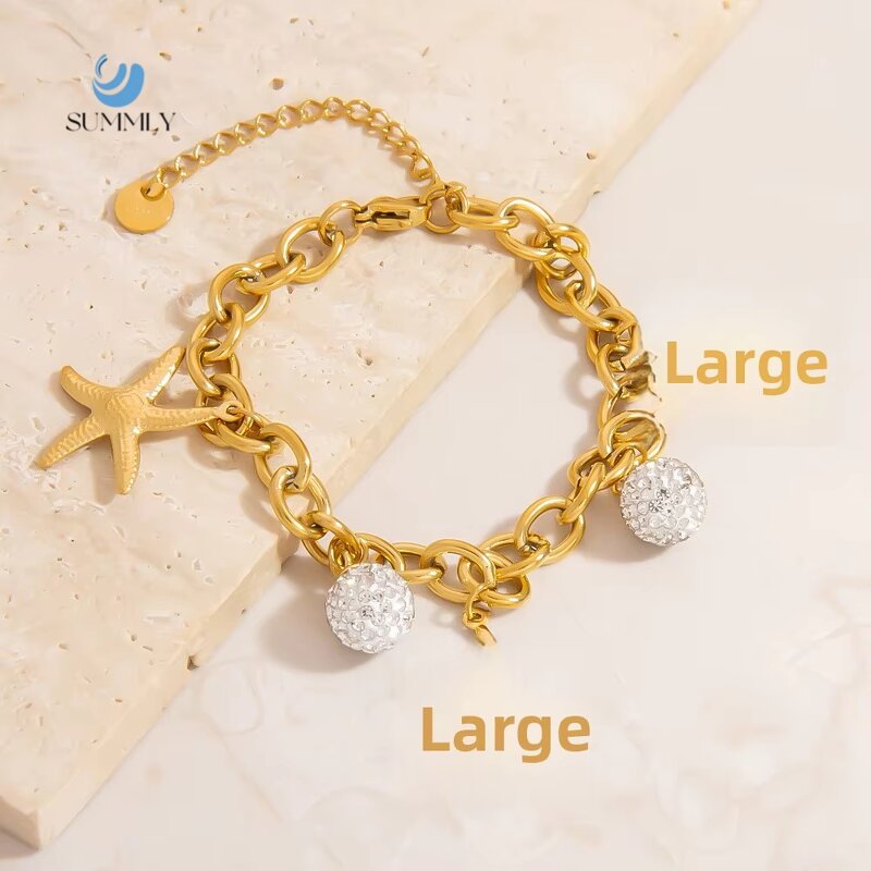 Ocean Bracelet Factory - Vintage Wholesale Zircon 18K Gold Plated for Women