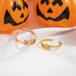 Halloween Ring Manufacturer - Customized Ghost Spider Bat Name Letters Open