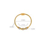 Diamond Bracelet Factory - New Fashion 18K Gold-Plated Full Diamonds Inlaid