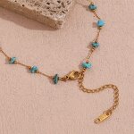 Turquoise Choker Manufacturer - Unisex 18K PVD Gold Plated Vintage Stainless