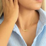 Personalized Name Necklace Manufacturer - Gold Plated Stainless Steel Gift