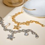 Ocean Bracelet Supplier - Vintage 18K Gold Plated Starfish Shell Bangles