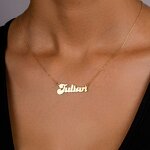 Personalized Name Necklace Manufacturer - Gold Plated Stainless Steel Gift