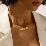 Name Letter Necklace Factory - Vintage Customized 18K Gold Plated Stainless