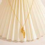Fish Pendant Supplier - Vintage Wholesale 18K Gold Plated DIY Necklace Charm