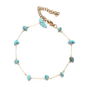 Turquoise Choker Manufacturer - Unisex 18K PVD Gold Plated Vintage Stainless