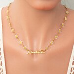 Name Necklace Factory - Personalized Custom English Letter Daisy Chain