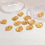 Constellations Charm Manufacturer - Twelve Zircon 18K Gold Plated Stainless Steel