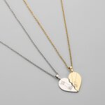 Couple Necklace Manufacturer - Vintage Heart Stainless Steel Fashion Jewelry