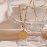 Name Necklace Factory - 18K Gold Plated Stainless Steel Custom Heart Pearl