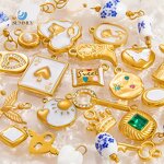 Jewelry Charms Factory - Handmade 18K Gold Plated Non-Fading Pendant Bracelet