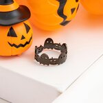Halloween Ring Manufacturer - Pumpkinhead Ghost 18K Gold Plated Open Ring