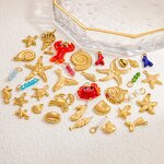 Ocean Style Pendant Supplier - 18K Gold Plated Stainless Steel DIY Bikini