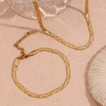 Water Wave Necklace Supplier - 18K Gold Plated Snake Chain Factory Direct