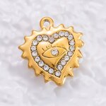 Heart Pendant Factory - Handmade 18K Gold Plated DIY Necklace Bracelet Charm