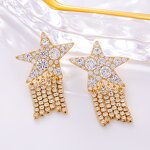 Geometric Earrings Factory - Diamond Zircon Irregular 925 Silver Needle