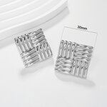 Gold Plated Earrings Manufacturer - Vintage Personalized Engraved 18K Stainless