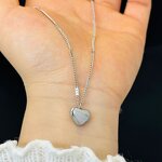 Collarbone Necklace Manufacturer - Heart Pendant 18K Gold Plated Stainless Steel