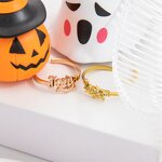 Halloween Ring Manufacturer - Customized Ghost Spider Bat Name Letters Open