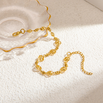 Charm Bracelet Manufacturer - Vintage Wholesale Trend Simple 18K Gold Plated