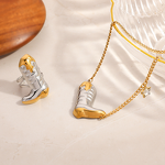 Boots Star Chain Necklace Factory - Personalized Gold Silver Splicing Color