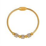 Diamond Bracelet Factory - New Fashion 18K Gold-Plated Full Diamonds Inlaid