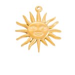 Sun Heart Pendant Factory - 18K Gold Plated DIY Bracelet Necklace Non-Fading