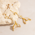 Zirconia Pearl Earrings Manufacturer - Vintage Personalized Inlay 18K Gold Plated