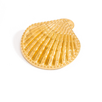 Shell Brooch Factory - Wholesale Ocean Style Simple Waterproof 18K Gold Plated