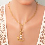 Heart Pearl Necklace Factory - Personalized Custom 18K Gold Plated Stainless