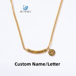 Name Necklace Factory - 18K Gold Plated Stainless Steel Custom Heart Pearl