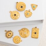 Devil's Eye Charm Supplier - Wholesale Zircon 18K Gold Plated Stainless Steel