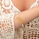 Name Bracelet Manufacturer - Personalized Custom English Letter Pearl Chain