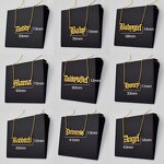 Name Letter Necklace Factory - Vintage Customized 18K Gold Plated Stainless
