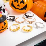 Halloween Ring Manufacturer - Customized Ghost Spider Bat Name Letters Open