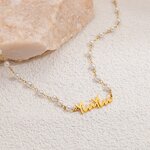 Name Necklace Supplier - Personalized Custom English Letter Pearl Chain