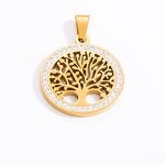 Flower Pendant Manufacturer - DIY Non Fading 18K Gold Plated Stainless Steel