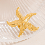 Starfish Brooch Factory - Summer Ocean Beach Waterproof 18K Gold Plated